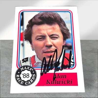 Alan Kulwicki #58 WINSTON CUP VINTAGE 1988 MAXX autographed NASCAR HOF 75th card