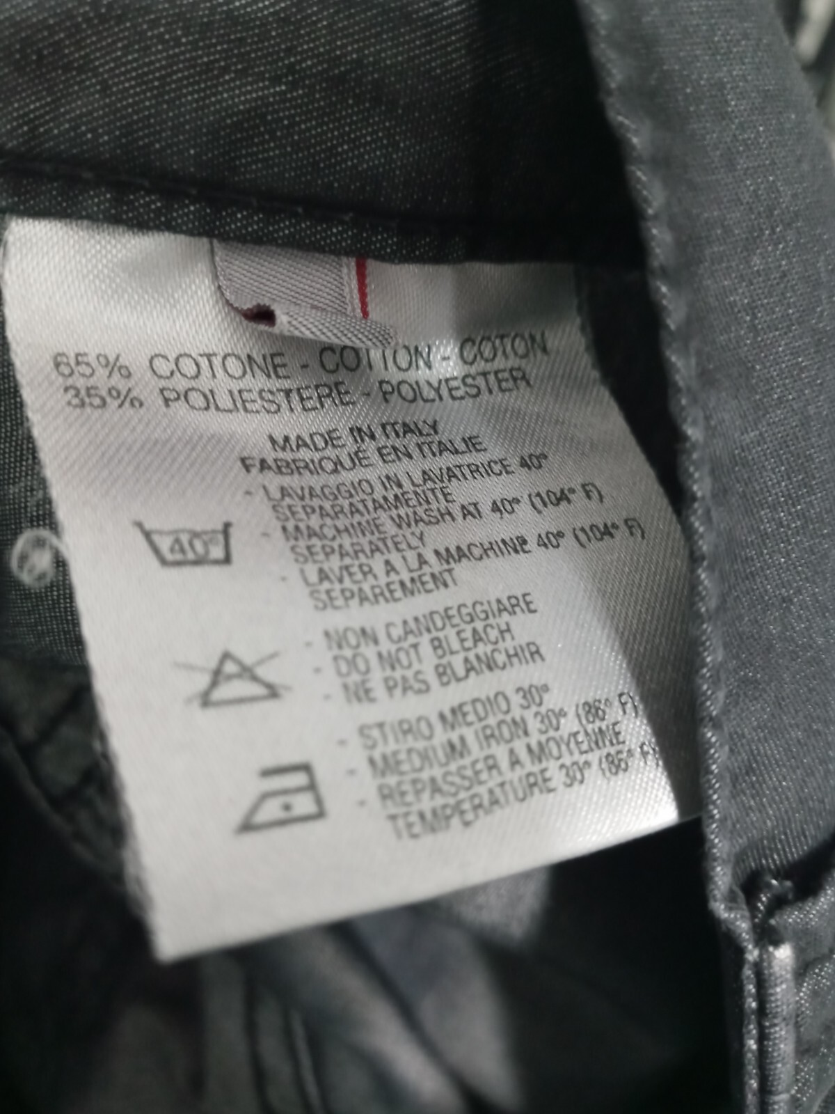 Versace Classic Dark Gray Zip Button Close Pants … - image 8