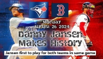 Danny Jansen Makes History in 1 Game as a  Blue Jays and Red Sox Baseball Magnet