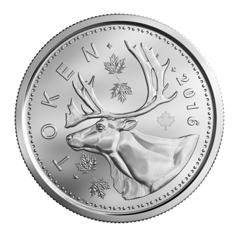 🇨🇦 Rare CARIBOU Canada Mint Security Prototype Test Token Coin Micro
