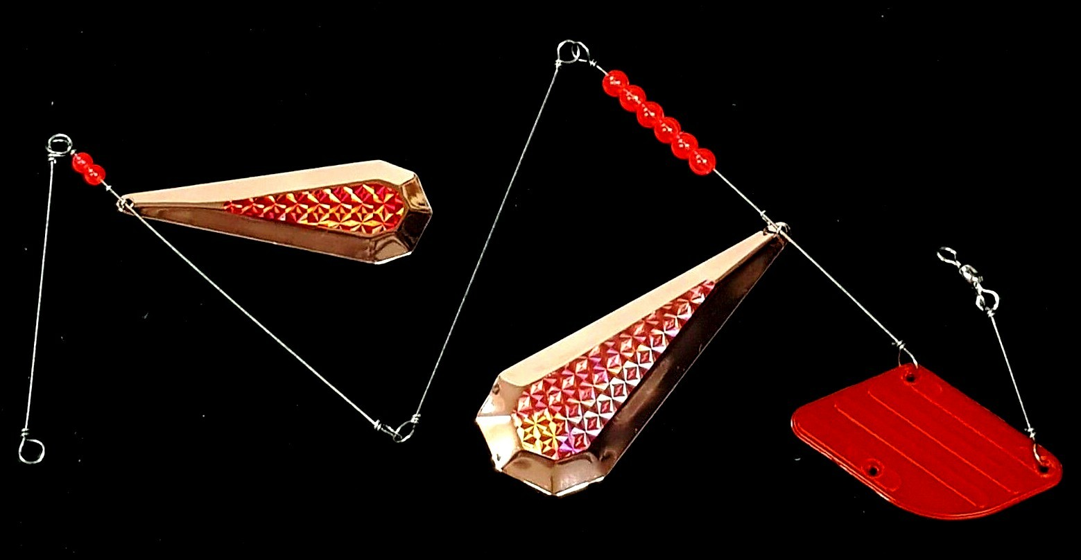 FISHING TEASERS X 5 FORD FENDERS TROLLING ATTRACTORS ,TROUT , COD