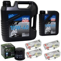 Inspektion 5L Set FüR Kawasaki GTR 1400 ZZR 1400 2006-2017 ÖL ÖLfilter ZüNdkerze