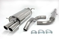 TA Technix Edelstahlanlage 2X80Mm Passend FüR VW Golf IV 1.8T+1.9TDI/SDI Typ 1J