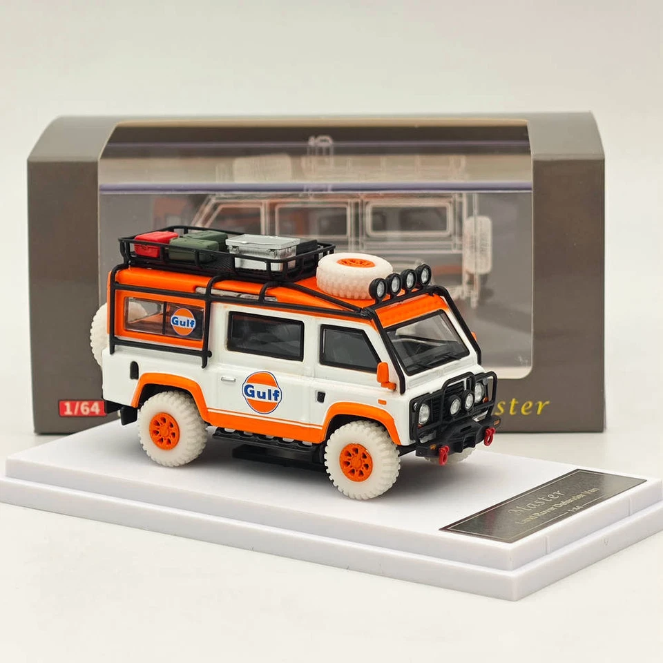 1:64 Master Lan~over Defender Van Gulf Diecast Juguetes Coche Modelo Coleccionable Regalo Foto 4 de 4
