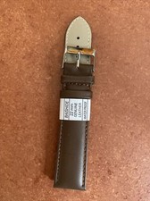 Genuine Calf Leather Watch Strap Brown 22 mm XL