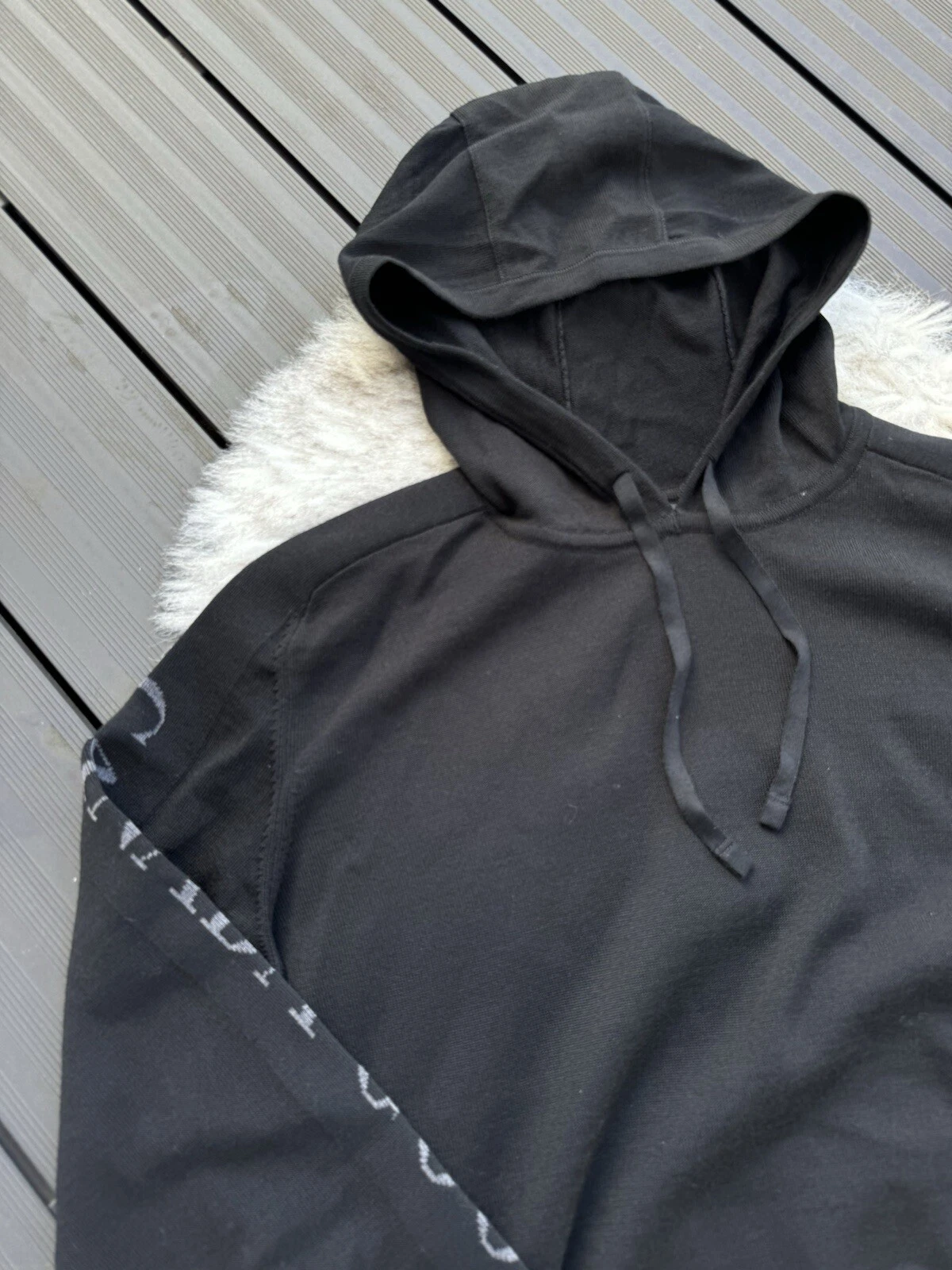 Felpa con cappuccio Canada Goose Welland Nera Taglia Media Maglione Pullover in maglia