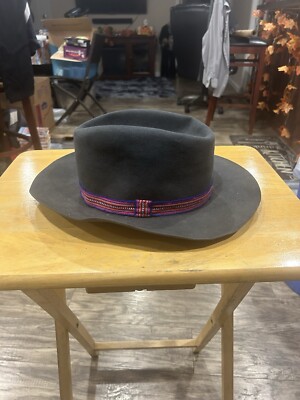 Vintage Fedora - Primera Calidad - Apollo - Grey W/ Multi-Color Band