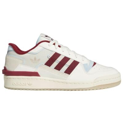 Size 14 - Adidas Forum Exhibit Low Off White Burgundy for sale