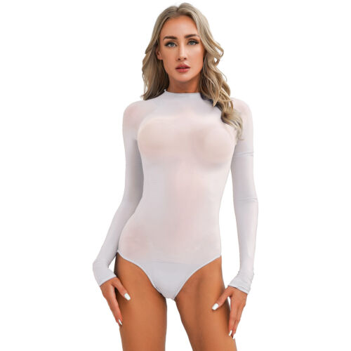 Mujeres Transparente Mangas Largas Body Regular/Sin entrepierna Mono Ropa de noche - Imagen 94 de 154