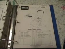 Toro s-200 38120 snow thrower blower Parts Catalog Manual 1983