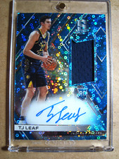 2017-18 TJ Leaf Panini Spectra Rookie Autograph Patch Neon Blue Prizm RC /99 🔥