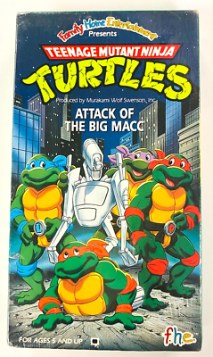 Teenage Mutant Ninja Turtles TMNT Attack of the Big Macc (VHS