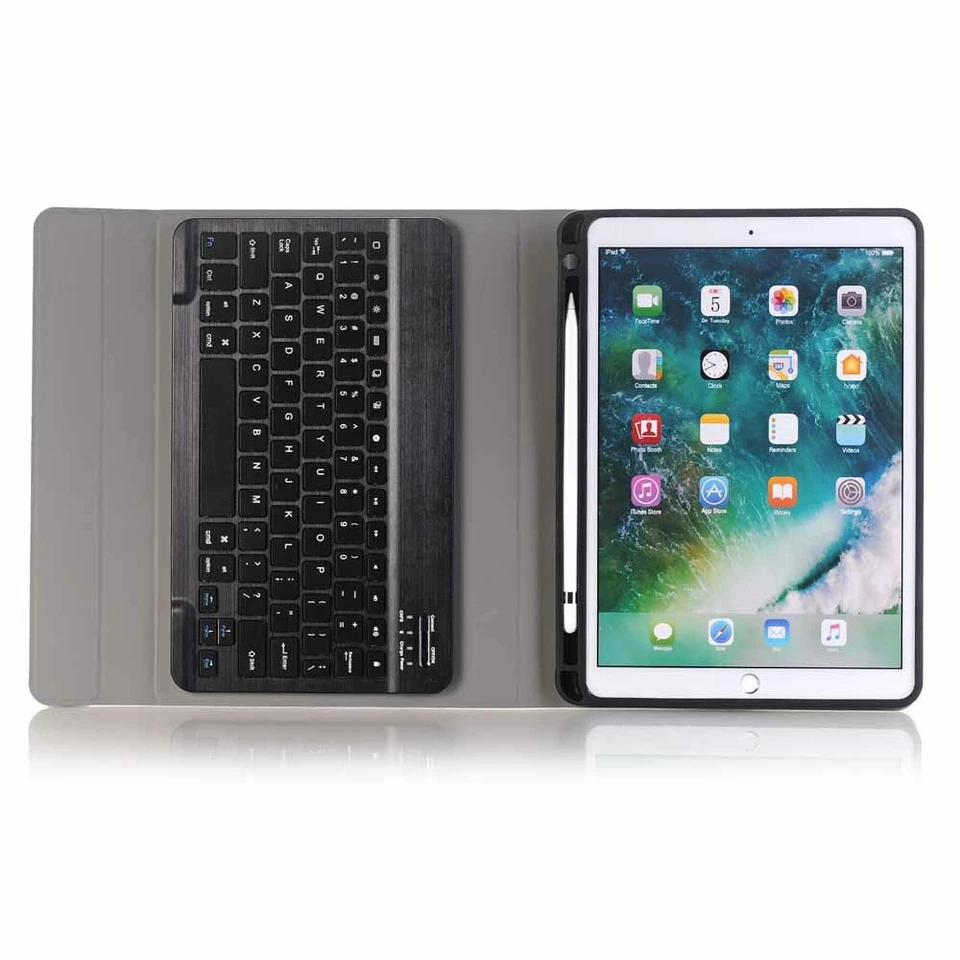 For iPad 8th 7th 6th 5th Gen/Mini/Air/Pro Bluetooth Keyboard Leather Case Cover - Image 4 of 4