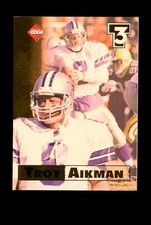 1998 Collector's Edge Triple Threat T3 #2 Troy Aikman Dallas Cowboys HOF Qty