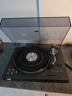 Vintage Sansui FR 5080 Automatic Turntable  It Works But Needs New Start Button