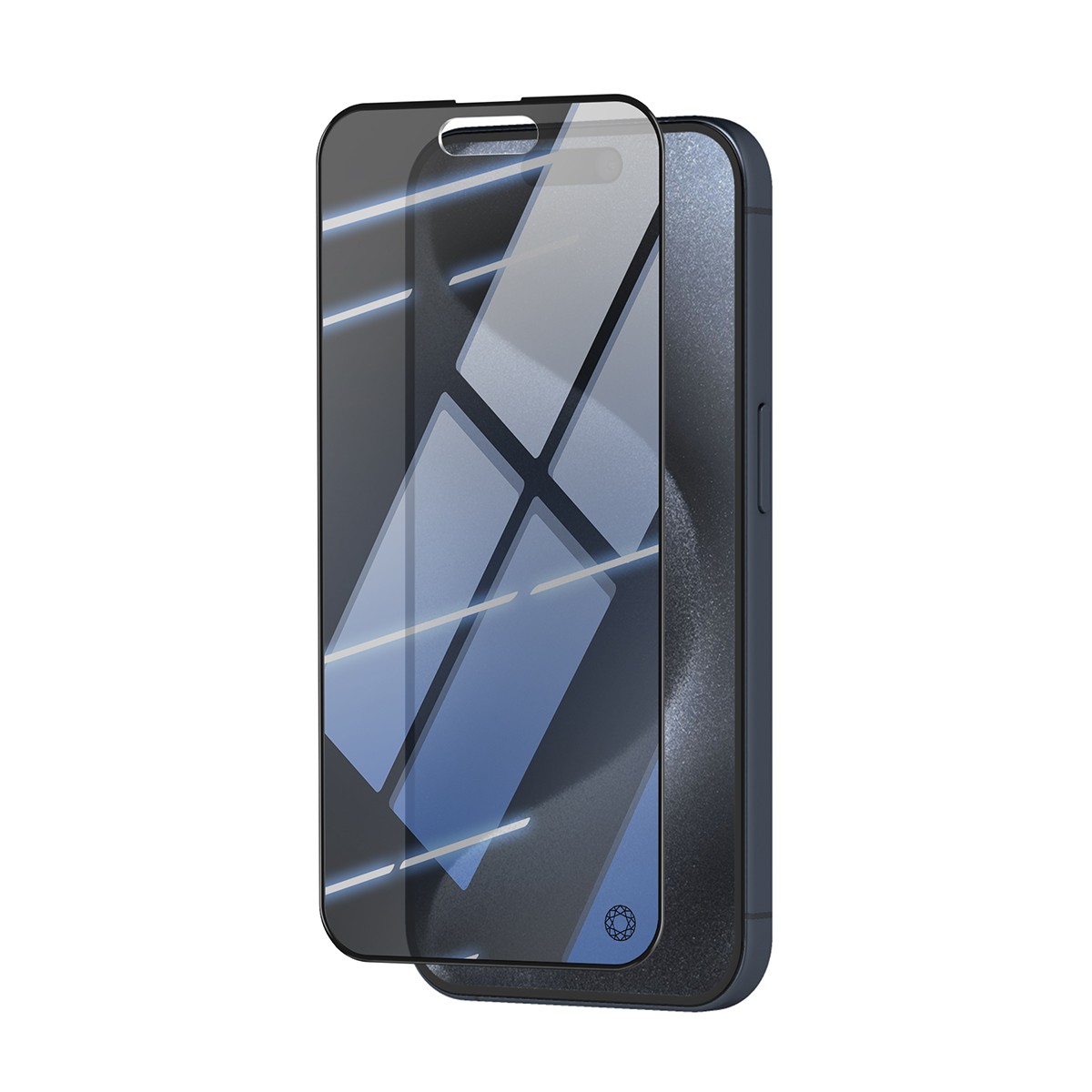 Filtre Spy et Verre Organique 2.5D pour iPhone 15 Pro Max de Force Glass