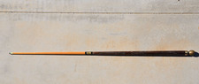 Vintage Hardwood Walking Stick Hidden Pool Cue Carved Dragon Brass Head 56.5"