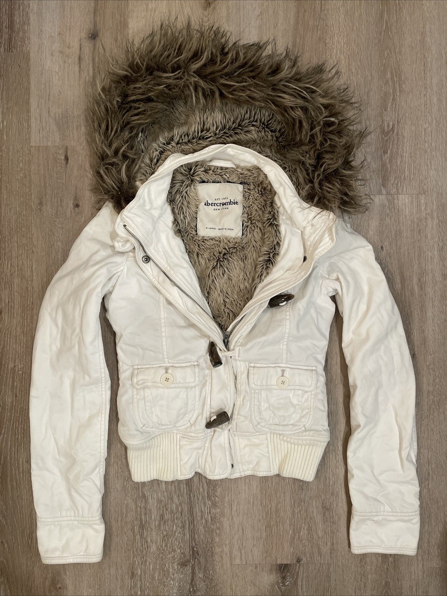 y2k❤️ 00s Abercrombie & Fitch ファー付 モッズコート Vintage Y2K Abercrombie & Fitch Fur Lined Hooded Bomber Jacket