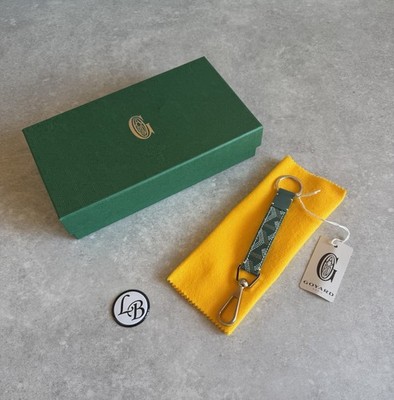 Goyard - grüner Mousqueton Canvas & Leder Schlüsselanhänger