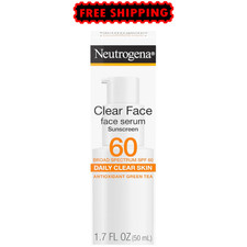 Neutrogena Clear Face Serum Sunscreen SPF 60 Green Tea 1.7 fl oz