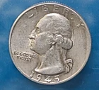 1945 United States Quarters 90% Silver No Mint Mark