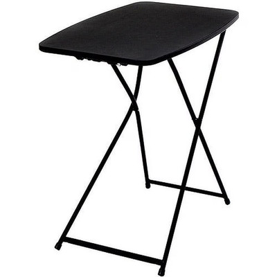 26'' Adjustable Height Personal Folding Table, Black