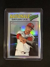 🔥Daylen Lile 2026 Topps Heritage Chrome Refractor #124 Nationals