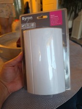 Byron Wired Wall-Mounted Door Chime White with Inbuilt Transformer