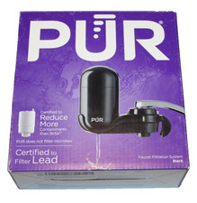 PUR black Faucet Mount Water Filtration System FM2100B horizontal NEW Open Box