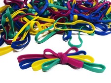 Rubber Bands, Size 64 3 1/2" x 1/4" , Colored Latex Free Rubber Bands, Stret...