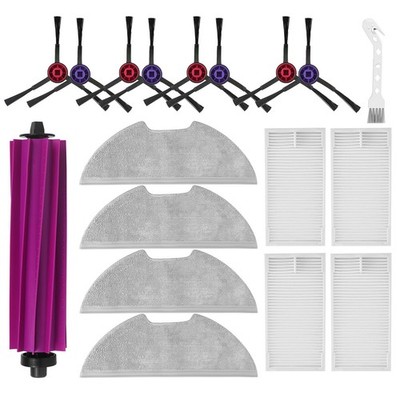 18 Pack E10s Kit with Eureka E10S / E20 Plus Robot Vacuum Cleaner, 1 Main Rol...