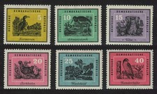 Birds of Homeland 6v GDR 1959 MNH SG#E432-E437