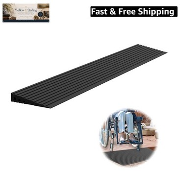 1'' Rise Threshold Ramps for Doorways, 2000 Lbs Load Capacity, 35.5'' Wide Natu...