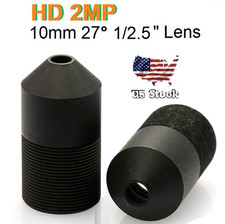 10 mm 2MP 27Degrees pinhole lens IR MTV Lense for both 1/3" and 1/4" CCD Camera