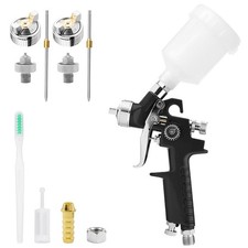 Mini Hvlp Air Spray Gun Kit With 0.8mm 1.0mm Nozzles125cc Cup Small Automot