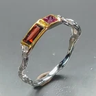 Handmade jewelry Natural Garnet Ring 925 Sterling Silver Size 7 /R471562