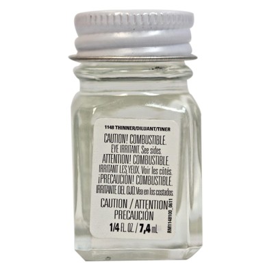 Testors Enamel Paint Thinner 0.25 Oz Brush Cleaner for Art Projects