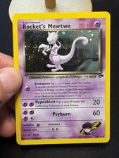 Rocket's Mewtwo 14/132 Gym Challenge Holo 🔮📈 on eBay