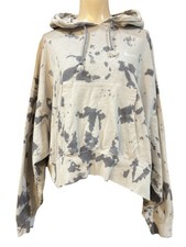 Nike Sportswear Tie Dye Hoodie M Acid Wash Oversized Crop Skater Athleisure