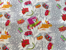 Tula Pink Curiouser PWTP 165 6 pm Somewhere pink Alice Wonderland BTY OOP