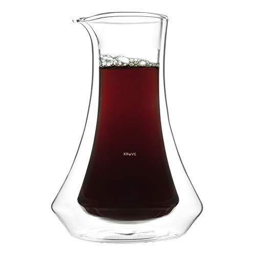  EVOKE Coffee Carafe - Elegant Double-Wall Glass Design, 20oz (600ml) Capacity 