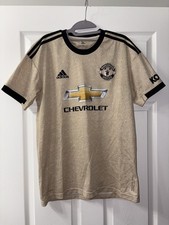 MANCHESTER UNITED AWAY FOOTBALL SHIRT 2019-2020 JERSEY CHEVROLET MENS MED
