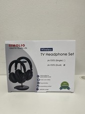 SIMOLIO 737D Plus Wireless Headphones Dual Headphones Bluetooth TV Watching New