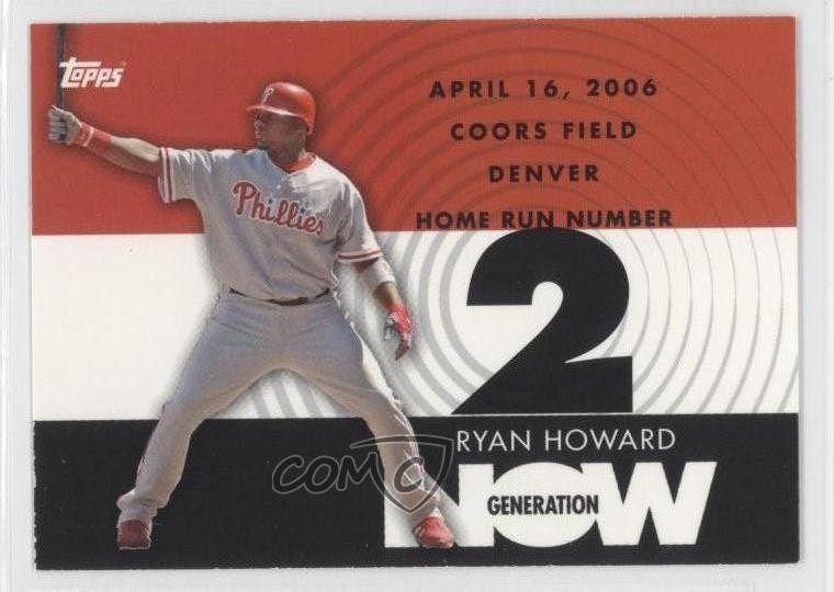 2007 Topps Generation Now Ryan Howard #GN2 0a1