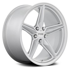 Foose F174 Cf8 Wheels 19x11 43 5x120.65 67.06 Silver Rims Set Of 4