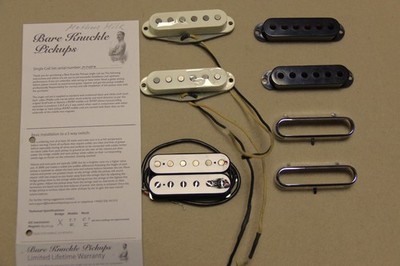 Bare Knuckle HSS Set, 2x Mothers Milk Middle und Neck, 1x Old Guard (Bridge)