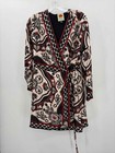 Farm Rio Black Size Large Knee Length Long Sleeve Dress