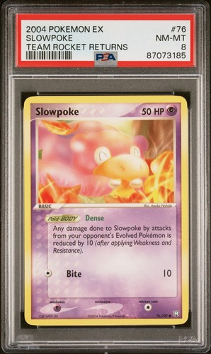 Slowpoke graded PSA 8 for sale on eBay