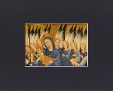 8X10" Matted Print Art Angels Picture: The Wilton Diptych (Detail)