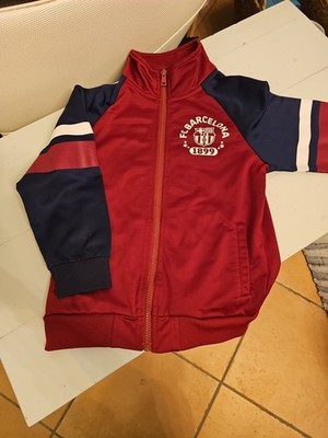 FC Barcelona Zipper Sweatshirt, Größe 128/ 8 Jahre Top Zustand Gelegenheit!!
